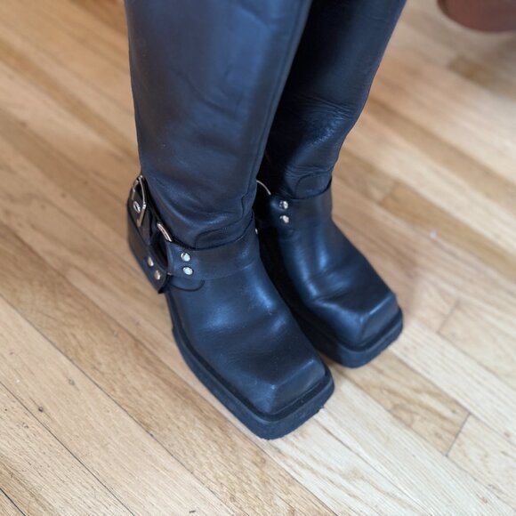 Corrupt Platform Moto Boot Square Toe - Picture 9 of 9